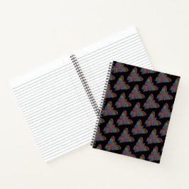 Rainbow Butterfly (schwarz) - Notebook Notizblock