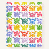 Rainbow Butterfly Sketchpad-Notebook Notizblock (Vorderseite)