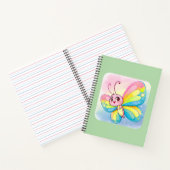 Rainbow Butterfly SpiralNotebook Notizblock (Innenseite)
