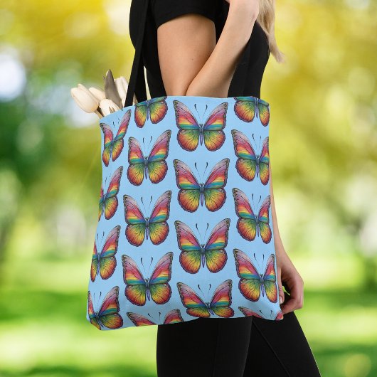 Rainbow Butterfly Tasche