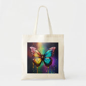 Rainbow Butterfly Tote Bag Tragetasche (Vorne)