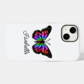 Rainbow Butterfly und Ihr Name Personalisiert Case-Mate iPhone Hülle (Rückseite (Horizontal))
