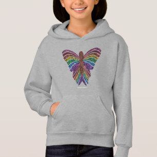 Rainbow Butterfly (vid) - Girl's Hoodie