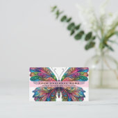 Rainbow Butterfly Visitenkarte (Stehend Vorderseite)