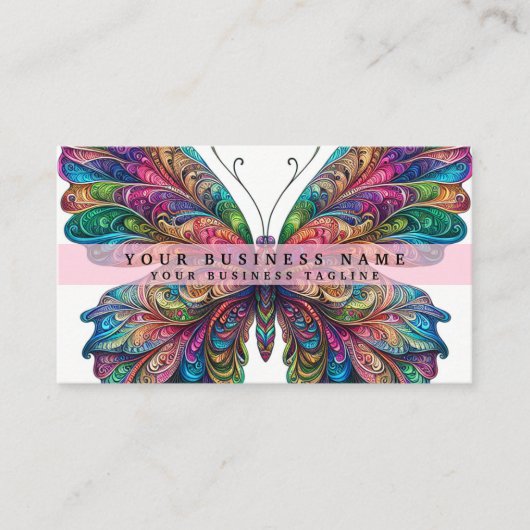 Rainbow Butterfly Visitenkarte (Vorderseite)