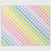 Rainbow Butterfly Wrapping Paper Roll Geschenkpapier (Flach)
