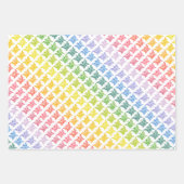 Rainbow Butterfly Wrapping Paper Sheets Geschenkpapier Set (Vorderseite 2)