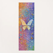 Rainbow Butterfly Yoga Mat Hübsches farbiges Mosai Yogamatte (Vorderseite)