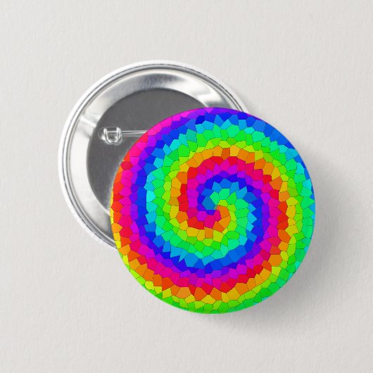 Rainbow Button (Vorne & Hinten)