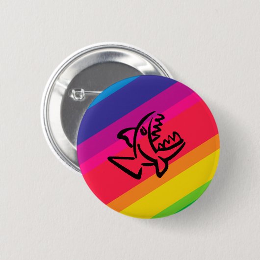 Rainbow Button (Vorne & Hinten)