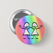 Rainbow Button (Vorne & Hinten)