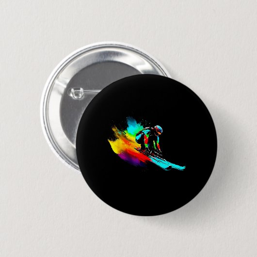 Rainbow Button (Vorne & Hinten)