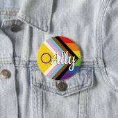 Rainbow-Button für den intersexuellen inklusiven F Button (Beispiel)