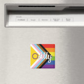 Rainbow-Button für den intersexuellen inklusiven F Magnet (In Situ (Geschirrspüler))