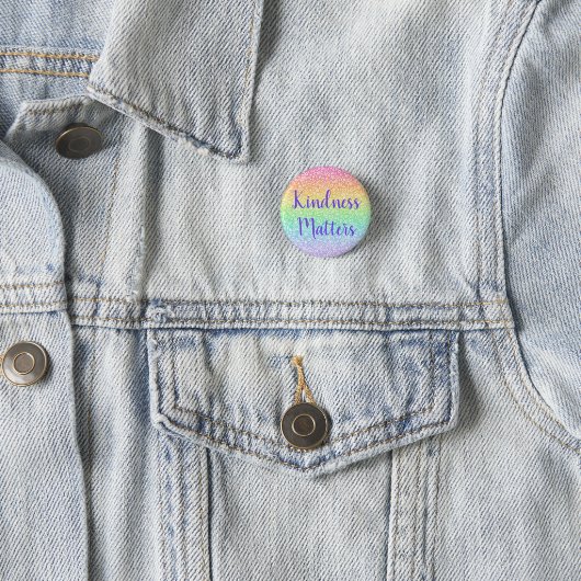 Rainbow Button für Kindness Matches & Doodles (Beispiel)