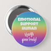 Rainbow-Button zur emotionalen Unterstützung mensc Button (Vorne & Hinten)