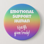 Rainbow-Button zur emotionalen Unterstützung mensc Button (Vorderseite)