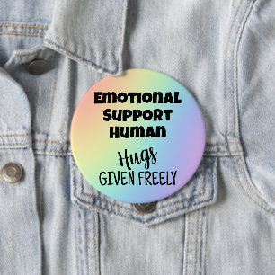 Rainbow-Button zur emotionalen Unterstützung mensc Button