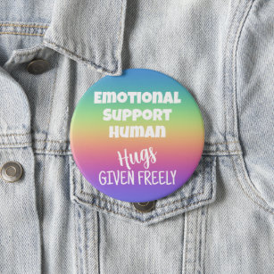 Rainbow-Button zur emotionalen Unterstützung mensc Button