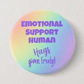 Rainbow-Button zur emotionalen Unterstützung mensc Button (Vorderseite)