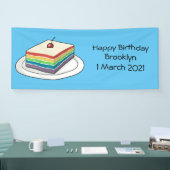Rainbow cake Cartoon Banner (Messe)