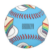 Rainbow cake Cartoon Baseball (Vorderseite)