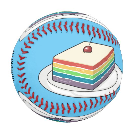 Rainbow cake Cartoon Baseball (Vorderseite Links)