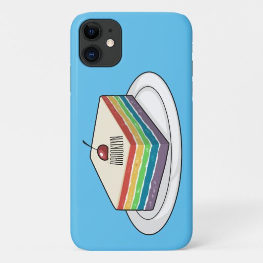 Rainbow cake Cartoon Case-Mate iPhone Hülle (Rückseite)
