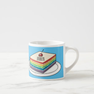 Rainbow cake Cartoon Espressotasse