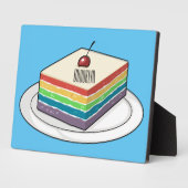 Rainbow cake Cartoon Fotoplatte (Seite)