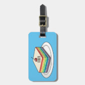 Rainbow cake Cartoon Gepäckanhänger (Vorderseite vertikal)