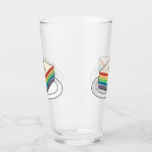 Rainbow cake Cartoon Glas (Links)