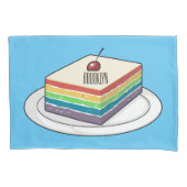 Rainbow cake Cartoon Kissenbezug (Vorderseite)