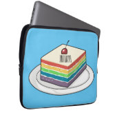 Rainbow cake Cartoon Laptopschutzhülle (Vorne Rechts)