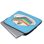 Rainbow cake Cartoon Laptopschutzhülle (Vorne Knopf)