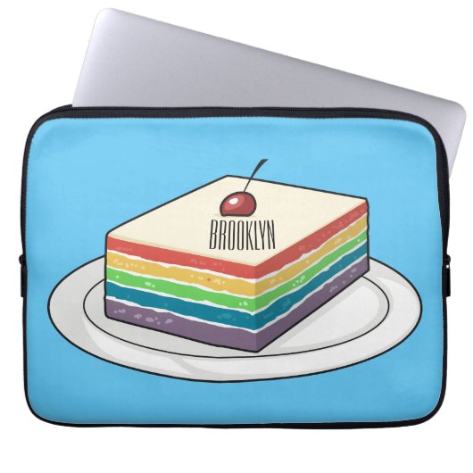 Rainbow cake Cartoon Laptopschutzhülle (Vorderseite)