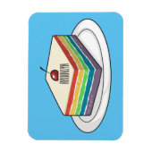 Rainbow cake Cartoon Magnet (Vertikal)