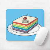 Rainbow cake Cartoon Mousepad (Mit Mouse)