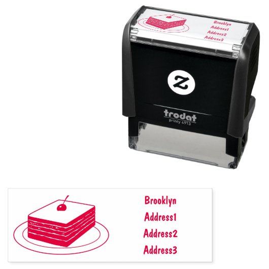 Rainbow cake Cartoon Permastempel (Beispiel)