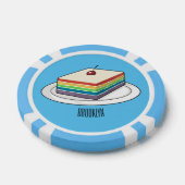 Rainbow cake Cartoon Pokerchips (Einzeln)