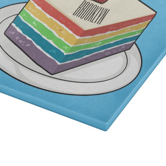 Rainbow cake Cartoon Schneidebrett (Ecke)