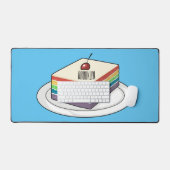 Rainbow cake Cartoon Schreibtischunterlage (Tastatur & Maus)