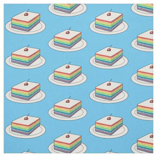 Rainbow cake Cartoon Stoff (Muster)