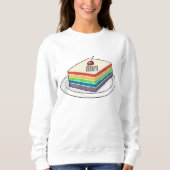 Rainbow cake Cartoon Sweatshirt (Vorderseite)