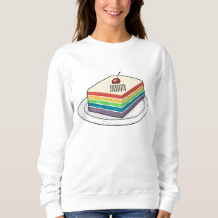 Rainbow cake Cartoon Sweatshirt