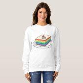 Rainbow cake Cartoon Sweatshirt (Vorne ganz)