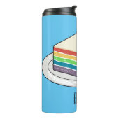 Rainbow cake Cartoon Thermosbecher (Nach links gedreht)