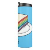 Rainbow cake Cartoon Thermosbecher (Nach rechts gedreht)