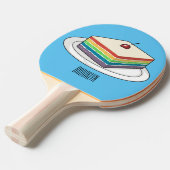 Rainbow cake Cartoon Tischtennis Schläger (Vorderseite)