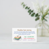 Rainbow cake Cartoon Visitenkarte (Stehend Vorderseite)